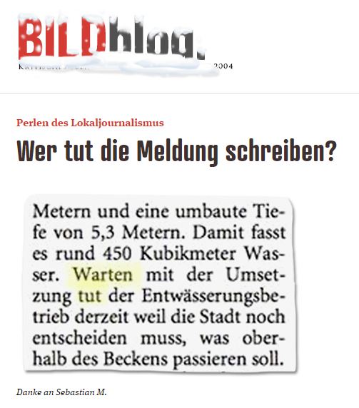 Zeitungsausschnitt