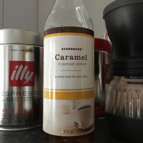 Flasche Caramel Sirup