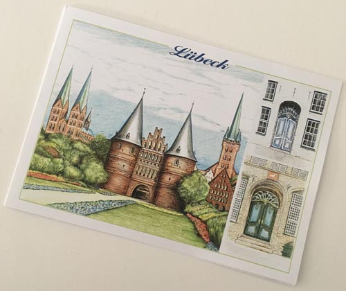 Ansichtskarte Lübeck Holsten-Tor