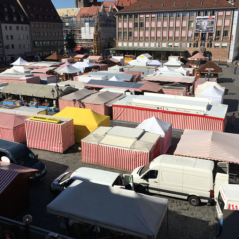 Herbstmarkt von oben