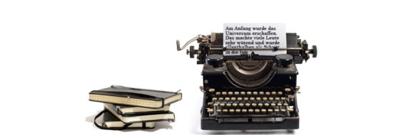 MOleskine NOtizbücher und Schreibmaschine