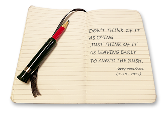 Zitat Terry Pratchet über das Sterben
